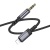 Аудиокабель BOROFONE BL24 Graceful AUX Jack 3,5 (m) - Lightning (m), 1 м, серый металлик