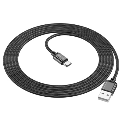 Кабель USB BOROFONE BX87 Sharp USB - Type-C, 3A, 2 м, черный