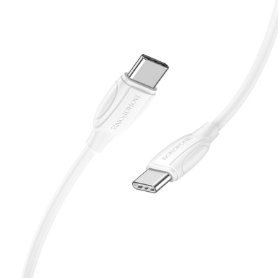 Кабель USB-C BOROFONE BX19 Benefit Type-C - Type-C, 3A, 60W, 1 м, белый
