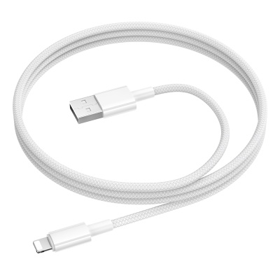Кабель USB BOROFONE BX117 Source USB - Lightning, 2.4А, 1 м, белый
