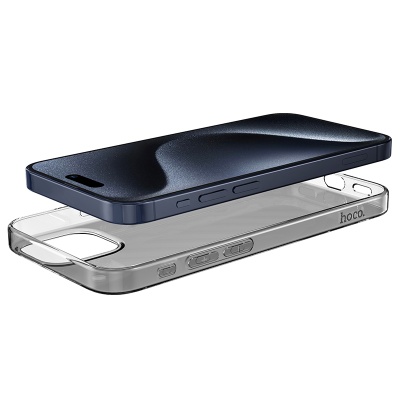Чехол HOCO TPU Light Series для iPhone 15 Pro 6.1", прозрачный