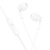 Проводные наушники HOCO M121 Bright, Jack 3.5mm, 1.2 м, белый