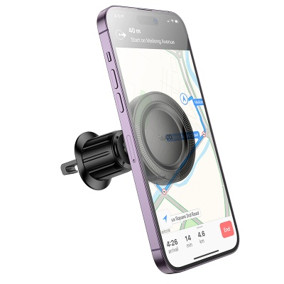 Автомобильный держатель HOCO H56 Show Ring, магнитный, на воздуховод, черный