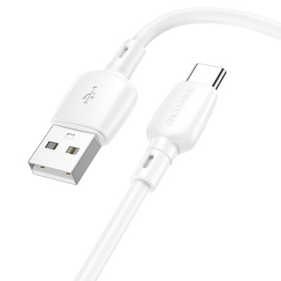 Кабель USB BOROFONE BX93 Super power USB - Type-C, 3A, 27W, 1 м, белый