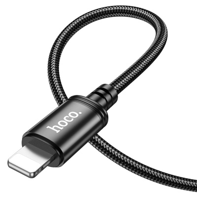 Кабель USB-C HOCO X91 Radiance Type-C - Lightning, 20W, 3 м, черный