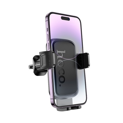 Автомобильный держатель HOCO H78 Vista, зажимной, на воздуховод, черный+серый металлик