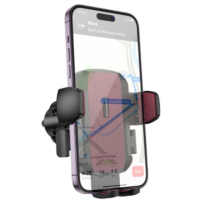 Автомобильный держатель HOCO H64 Gamble , зажимной, на воздуховод, черный+красный