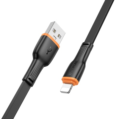 Кабель USB BOROFONE BX118 Esplendido USB - Lightning, 2.4А, 1 м, черный