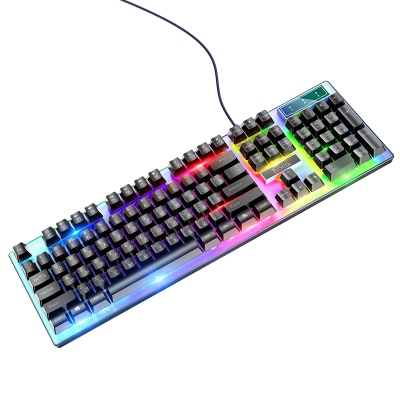 Клавиатура и мышь игровые HOCO GM18 Luminous, черный