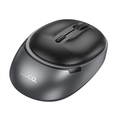 Мышь беспроводная HOCO GM34 Nuevo, Bluetooth, черный+серый металлик