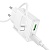 Сетевое зарядное устройство HOCO C142A Direct 1xUSB + 1xUSB-C с Кабелем Type-C - Lightning, 3A, 20W, белый