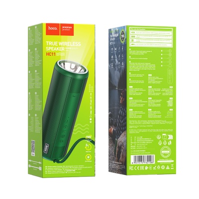 Портативная колонка HOCO HC11 Bora, Bluetooth 5.0, зеленый
