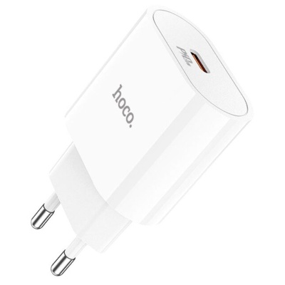 Сетевое зарядное устройство HOCO C94A 1xUSB-C, 3.0A, 20W, белый