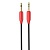 Аудиокабель HOCO UPA11 AUX Jack 3,5 (m) - Jack 3,5 (m), 1 м, черный+красный