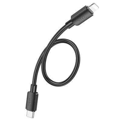 Кабель USB-C HOCO X96 Hyper Type-C - Lightning, 20W, 25 см, черный