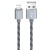 Кабель USB BOROFONE BX24 Ring USB - Lightning, 2.4А, 1 м, серый металлик