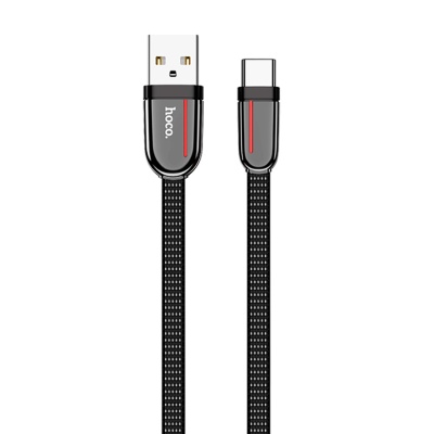 Кабель USB HOCO U74 Grand USB - Type-C, 3A, 1.2 м, черный