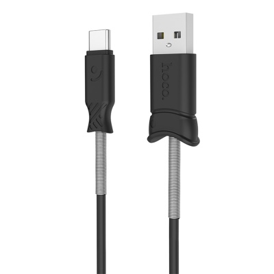 Кабель USB HOCO X24 Pisces USB - Type-C, 2.4А, 1 м, черный