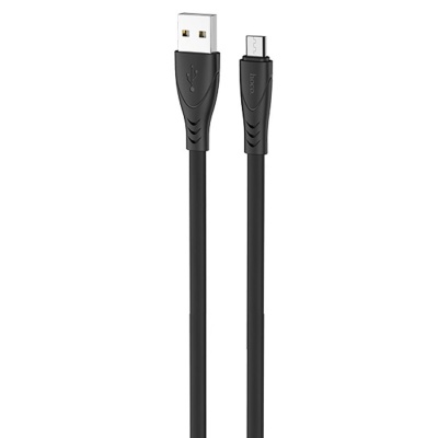 Кабель USB HOCO X42 Soft USB - MicroUSB, 2.4А, 1 м, черный