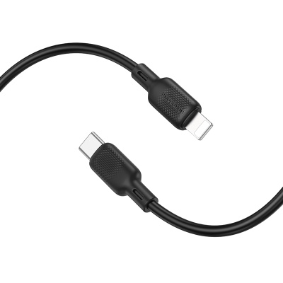 Кабель USB-C BOROFONE BX113 Lenny Type-C - Lightning, 27W, 3 м, черный