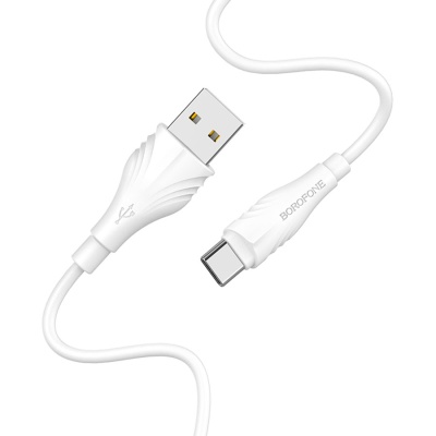 Кабель USB BOROFONE BX18 Optimal USB - Type-C, 2А, 1 м, белый