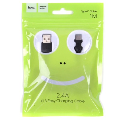 Кабель USB HOCO X13 Easy USB - Type-C, 2А, 1 м, черный