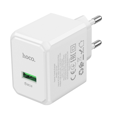 Сетевое зарядное устройство HOCO CS12A Ocean 1xUSB, 18W, белый