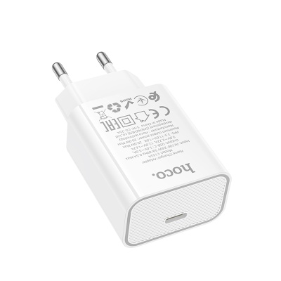 Сетевое зарядное устройство HOCO C143A Benefit 1xUSB-C, 20W, белый