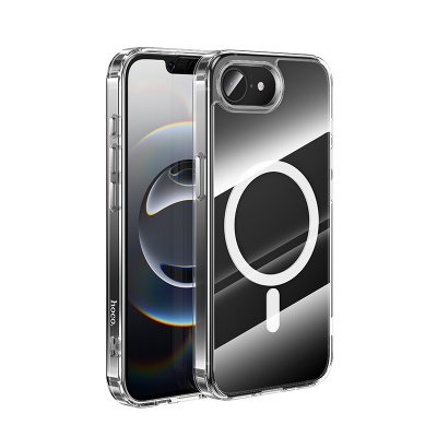 Чехол HOCO TPU Magnetic series для iPhone 16e (6.1"), прозрачный