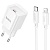 Сетевое зарядное устройство HOCO C146A Charm 1xUSB-C с Кабелем Type-C - Lightning, 20W, белый