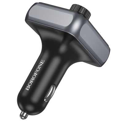 Автомобильное зарядное устройство с FM-Трансмиттер BOROFONE BC50 Ascenso, 2xUSB + 1xUSB-C, 0.5A, 38W, черный