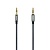 Аудиокабель HOCO UPA04 Noble AUX с микрофоном Jack 3,5 (m) - Jack 3,5 (m), 1 м, тусклый