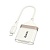 Переходник/Адаптер HOCO UA40 Card reader Lightning (m) - TF/SD, 14 см, белый