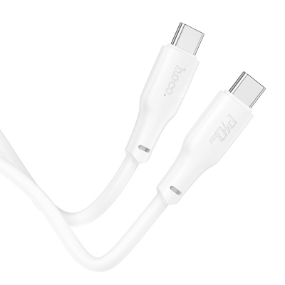 Кабель USB-C HOCO X93 Force Type-C - Type-C, 5A, 240W, 2 м, белый
