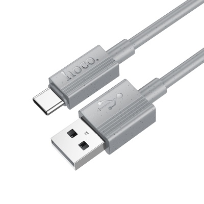 Кабель USB HOCO X107 Favor USB - Type-C, 3A, 1 м, серый