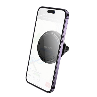 Автомобильный держатель BOROFONE BH135 Parker, магнитный, на воздуховод, черный