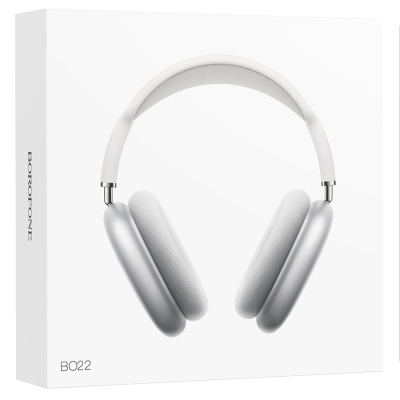 Беспроводные наушники накладные BOROFONE BO22 Elegant, Bluetooth, серебристый