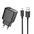 Сетевое зарядное устройство HOCO CS21A Rich 1xUSB с Кабелем USB - Type-C, 18W, черный