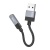 Переходник/Адаптер HOCO UPA32D Clever USB (m) - Jack 3,5 (f), 15 см, черный