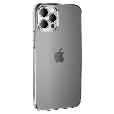 Чехол HOCO TPU Light Series для iPhone 12 Pro Max 6.7", темно-прозрачный