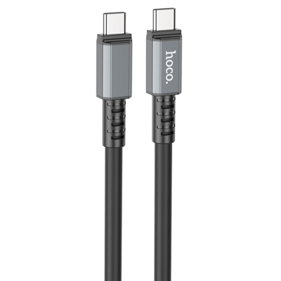 Кабель USB-C HOCO X85 Strength Type-C - Type-C, 60W, 1 м, черный