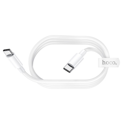 Кабель USB-C HOCO X51 High-power Type-C - Type-C, 5A, 1 м, белый