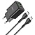 Сетевое зарядное устройство HOCO N28 Founder 1xUSB + 1xUSB-C с Кабелем Type-C - Type-C, 20W, черный