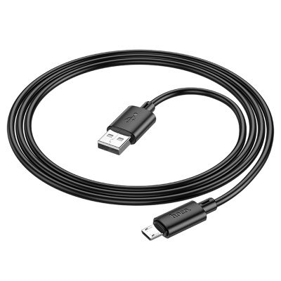 Кабель USB HOCO X88 Gratified USB - MicroUSB, 2.4А, 1 м, черный