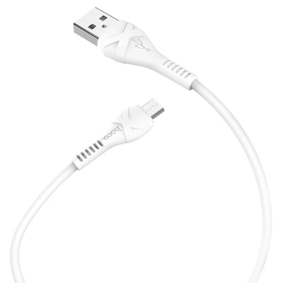 Кабель USB HOCO X37 Cool USB - MicroUSB, 2.4А, 1 м, белый