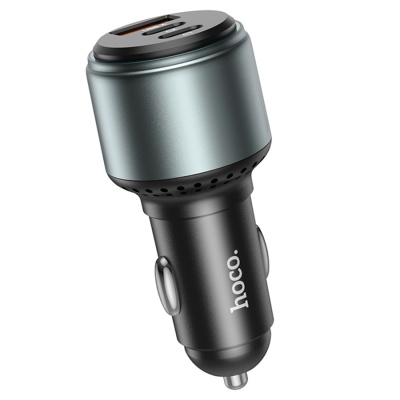 Автомобильное зарядное устройство HOCO NZ9 Galloper, 1xUSB + 2xUSB-C, 95W, черный