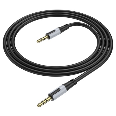 Аудиокабель BOROFONE BL19 Creator AUX Jack 3,5 (m) - Jack 3,5 (m), 1 м, черный