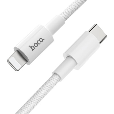 Кабель USB-C HOCO X56 Type-C - Lightning, 3A, 20W, 1 м, белый