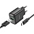 Сетевое зарядное устройство HOCO C140A Smart 1xUSB с Кабелем USB - Type-C, 18W, черный