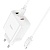 Сетевое зарядное устройство HOCO C126A Pure power 1xUSB + 2xUSB-C с Кабелем Type-C - Type-C, 40W, белый